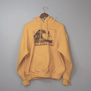 Artist Union Clothing Co. Japanese Print Gold Yellow Hoodie